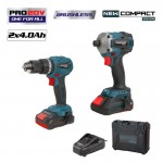 Bormann Pro Bbp5003 Σετ Δραπ/Βιδο Κρουστικό Compact Brushless 20V & Παλμικό Κατσαβίδι & X2 Μπαταρίες BBP5003 BORMANN Pro (078661)