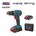 Bormann Pro Bbp5144 Σετ Δραπανοκατσάβιδο Compact,Brushless Μπαταρίας 20V,Li-Ion Με 2 Ταχύτητες BBP5144 BORMANN Pro (078968)