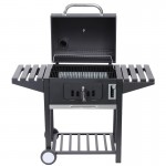 Bormann Elite Bbq1940 Ψησταριά Κάρβουνου-Καπνιστήρι 60X45,Με Θερμόμετρο, Ρυθμιζόμενη Βάση 6 Θέσεων BBQ1940 BORMANN ELITE (072669)