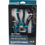 Bormann Pro Bht1661 Σετ 3Τεμ,Πένσα 180Mm,Πλαγιοκόφτης 150Mm,Γκαζοτανάλια 250Mm,Crv BHT1661 BORMANN Pro (036562)