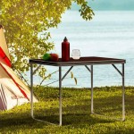 Bormann Bsp1149 Τραπέζι Camping, Μεταλλικό, Mdf Επιφάνεια,80X60X70Cm BSP1149 BORMANN (071259)